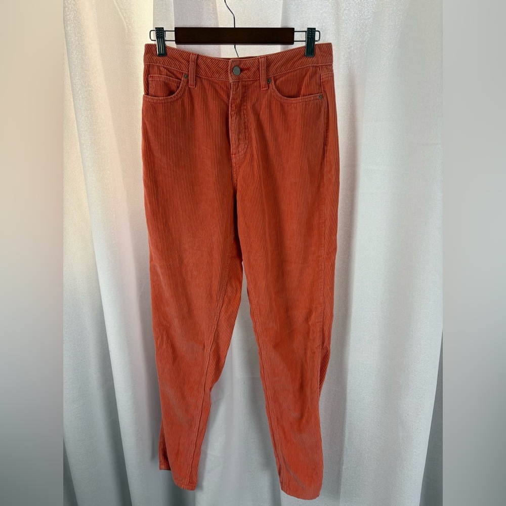 Urban Outfitters BDG Corduroy Mom High Waisted Pants Orange Coral Size 27 Womens
